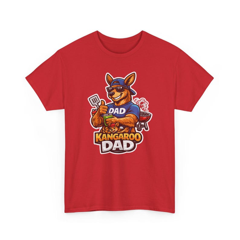 Camiseta divertida de papá canguro, diseño gráfico de papá australiano genial, idea de regalo única y divertida para papás. imagen 15
