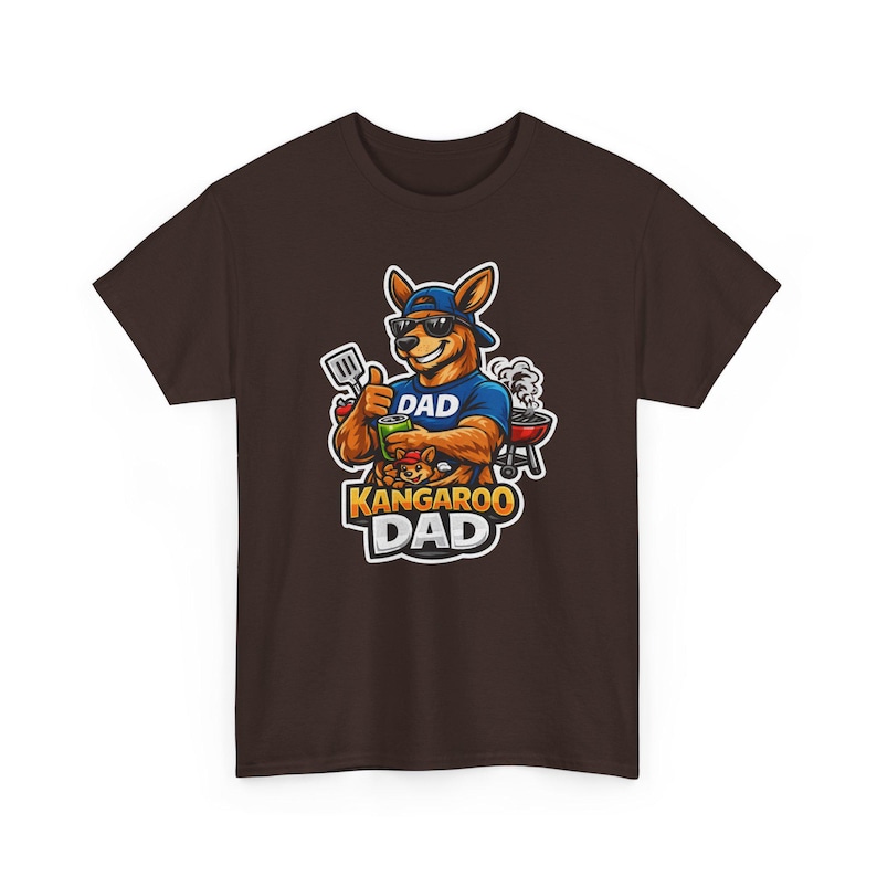 Camiseta divertida de papá canguro, diseño gráfico de papá australiano genial, idea de regalo única y divertida para papás. imagen 7