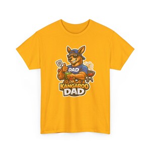 Camiseta divertida de papá canguro, diseño gráfico de papá australiano genial, idea de regalo única y divertida para papás. imagen 4