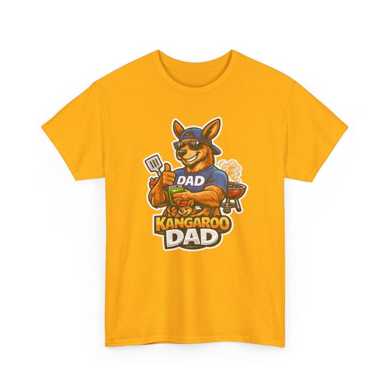 Camiseta divertida de papá canguro, diseño gráfico de papá australiano genial, idea de regalo única y divertida para papás. imagen 4