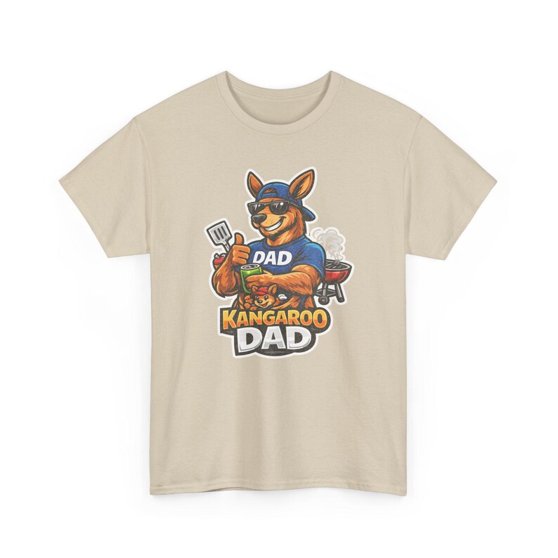 Camiseta divertida de papá canguro, diseño gráfico de papá australiano genial, idea de regalo única y divertida para papás. imagen 2