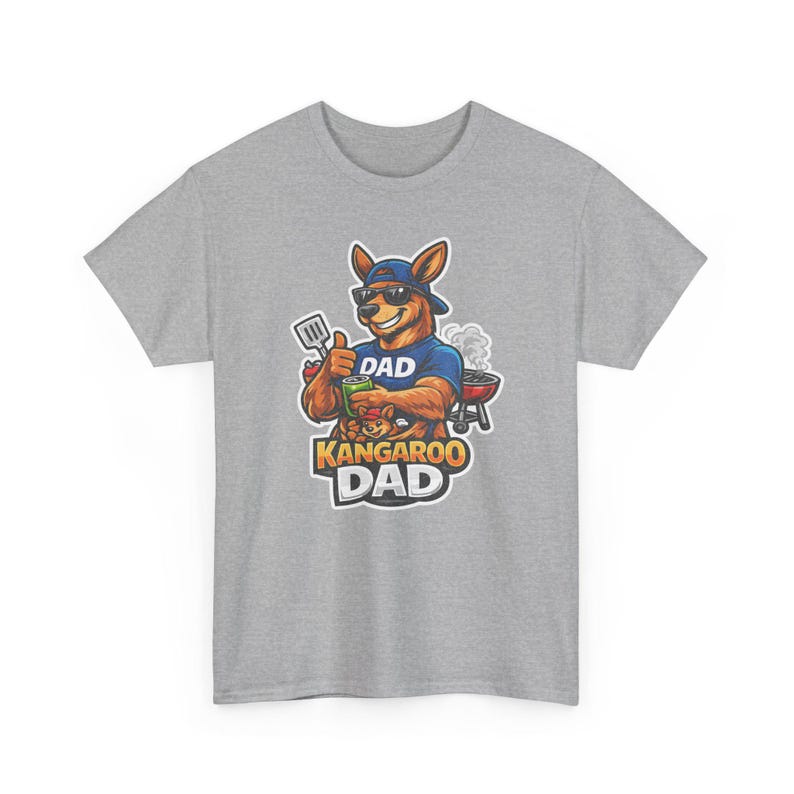Camiseta divertida de papá canguro, diseño gráfico de papá australiano genial, idea de regalo única y divertida para papás. imagen 3