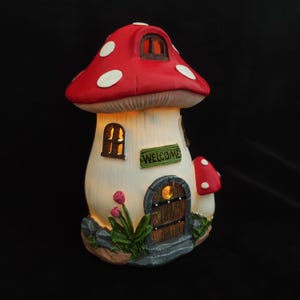Mushroom Night Light,Mushroom Fairy House with LED Lights,Garden Mushroom Lamp,Unique Birthday Gifts,Mother's Day Gift, Gift for Her