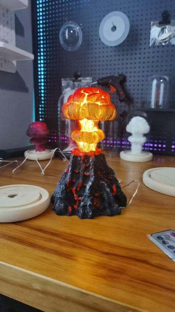 キノコ雲LEDランプ、原爆ナイトライト、ホームデコレーション - Etsy 日本
