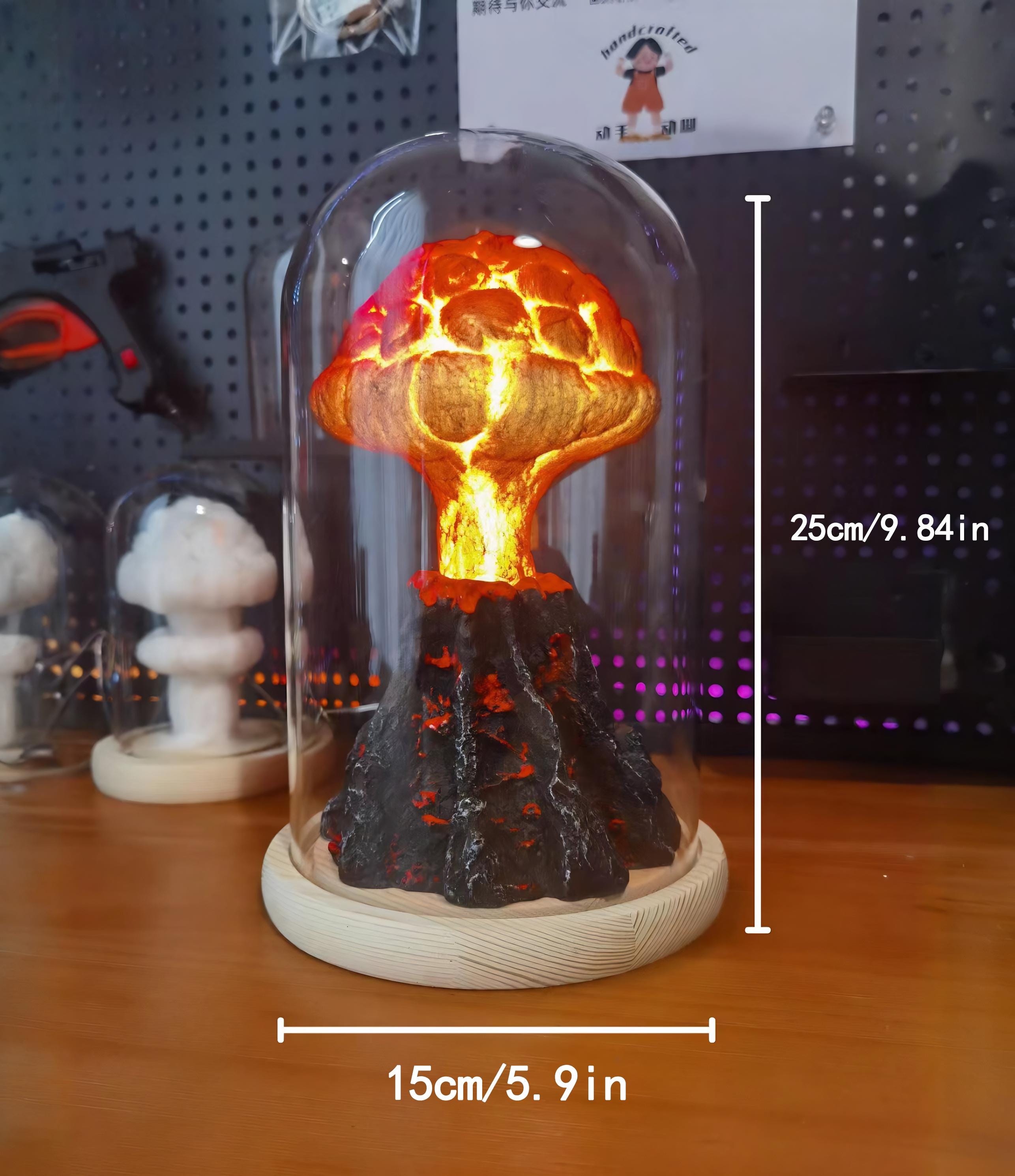キノコ雲LEDランプ、原爆ナイトライト、ホームデコレーション - Etsy 日本