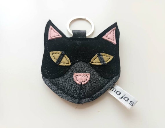 【COMFORT】BLACK CAT PIYONG (Leather) / KEY RING 💙 COMFORT SEOUL × NUBIAN 🖤 LEATHER PIYONG & DENIM PIYONG