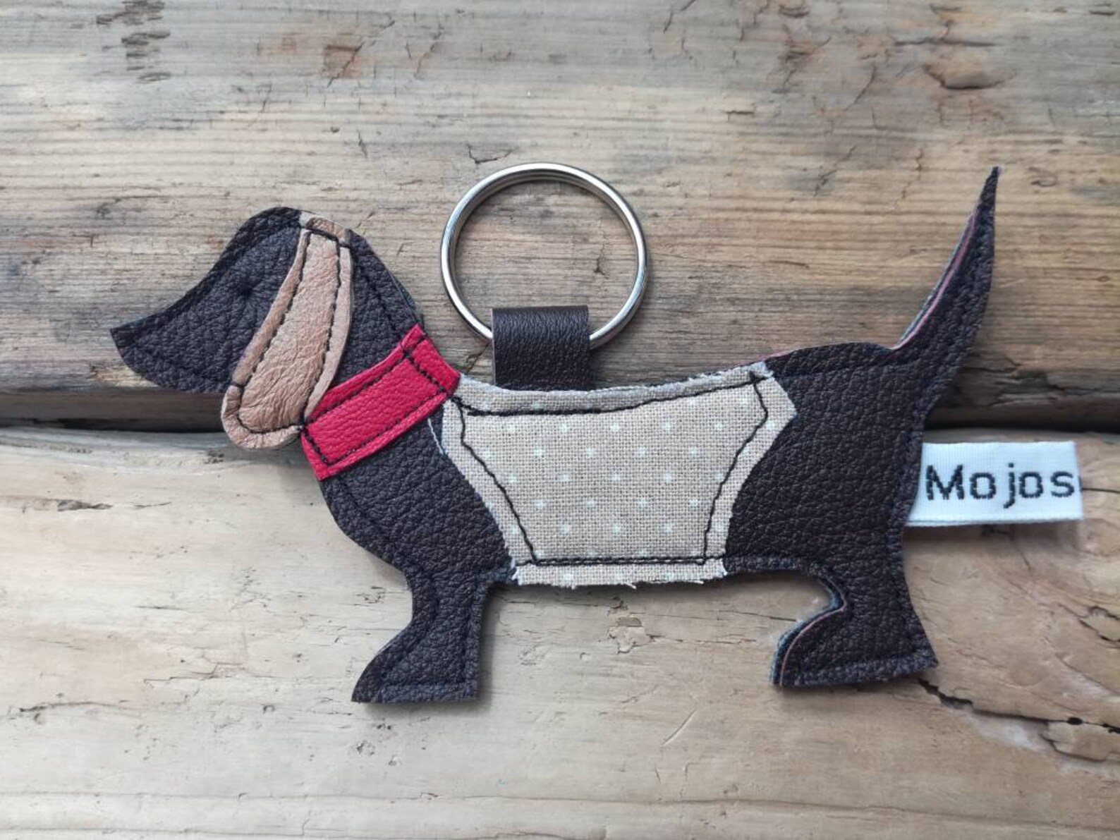 Dachshund Keyring Leather Dog Keyring Sausage Dog Keychain Dog Etsy