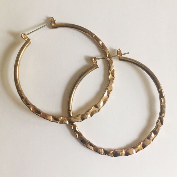 vintage hammered golden nugget textured gold metal