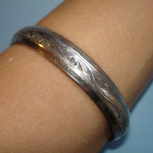 Silver Stripe Cuff
