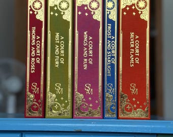 Handbound A Court of Thorns and Roses Rebind Set: Gold Foil, 2 Book Cloth Options
