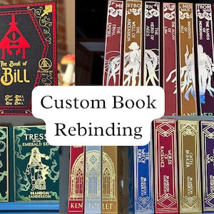 Rebound Books, Custom Book Rebind, Custom Series Rebind | Custom Book Binding - Fantasy books, manga, self-published