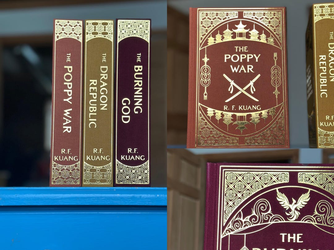 The Poppy War Trilogy Rebind Handmade Hardcover Set Etsy