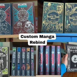 Handmade Hardcover Manga Rebind: Custom Special Edition