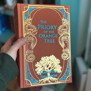 Handmade rebind of the Priory of the Orange Tree by Samantha Shannon