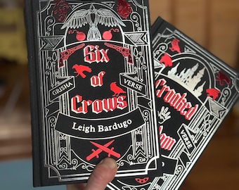 Rebind of Six of Crows Duology | Handmade Hardcover Rebinds for Six of Crows & Crooked Kingdom