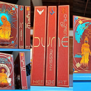 Dune trilogy by Frank Herbert Rebind | special edition Dune, Dune Messiah, Children of Dune | handmade book rebinding
