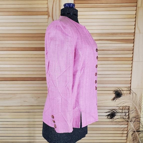 Herbert Grossman pink silk jacket - image 2