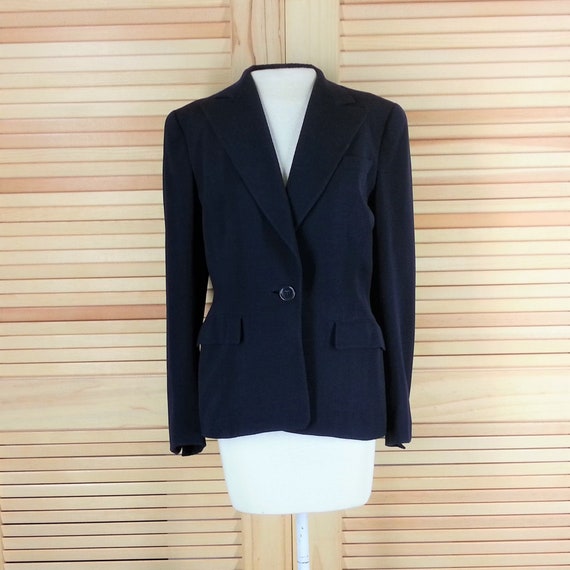 navy blue dress with jacket