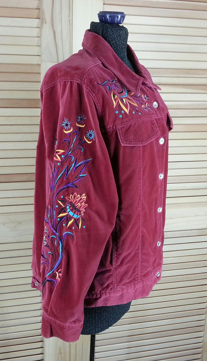Bob Mackie Wearable Art Jacket Embroidery Size L Large Chest Etsy