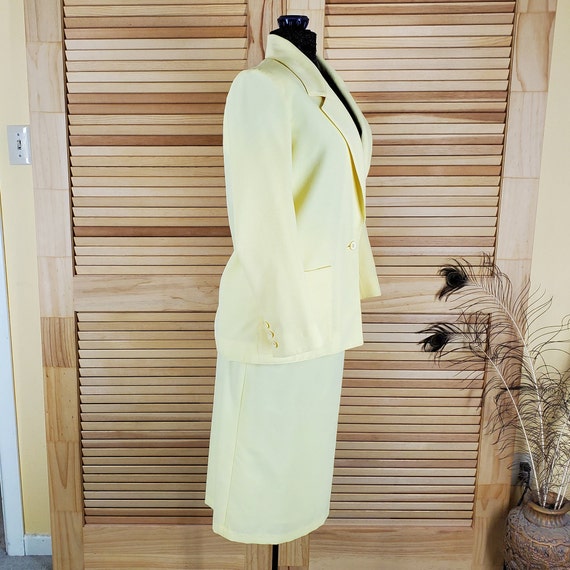 Lilli Ann yellow jacket and skirt suit Size small… - image 2