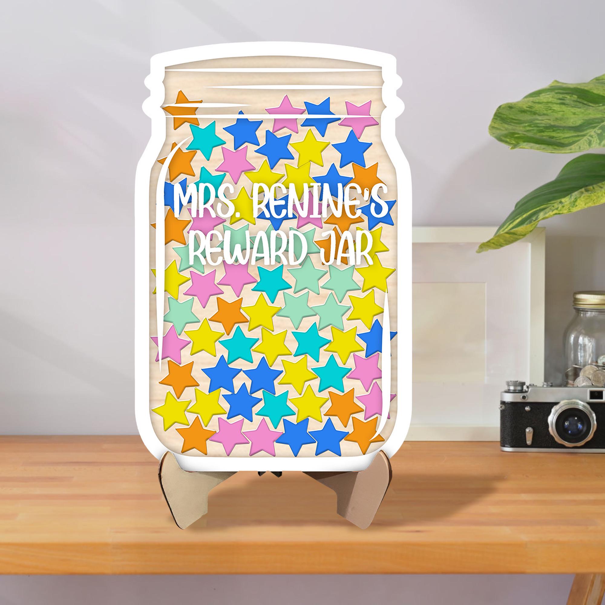 Custom Star Reward Jar for Classroom, Personalized Teacher Jar, Custom ...
