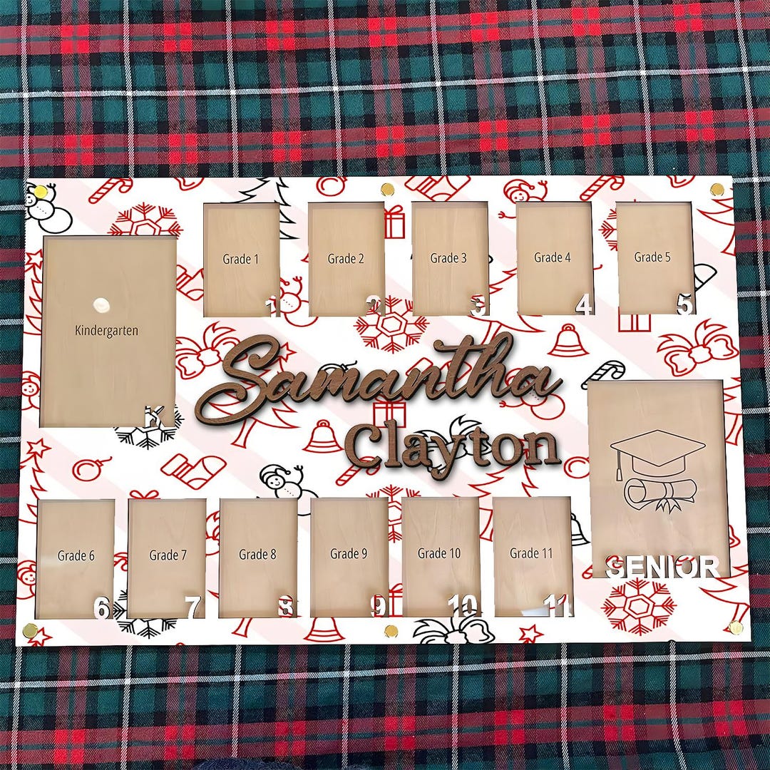 Grade School Photo Frame, Custom Pre K to Graduation School Picture ...