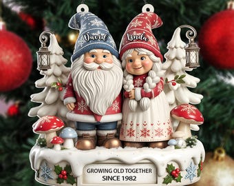 MDF Laser Cut Freestanding 25cm Nordic Gnome Christmas Gonk Gnome Boy Girl - Ets