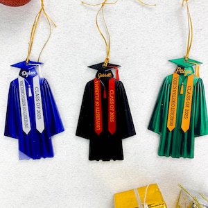 Personalized Graduation Ornament, Personalized Class of 2025 Ornament, High School Graduation Gift, College Graduated, New Graduate Gift