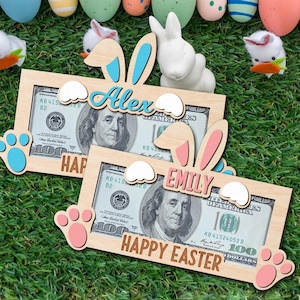Cadeau personnalisé porte-monnaie lapin de Pâques, porte-monnaie de Pâques, paniers de Noël, cadeaux de Pâques pour enfants, porte-monnaie lapin
