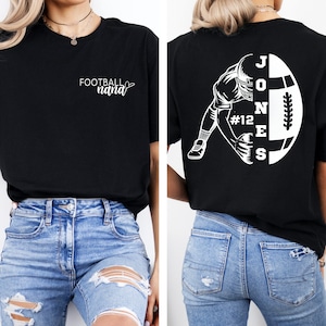 Customized Football Nana Shirt, Football Nana Tshirt, Personalized Name Football Nana T-Shirt, Nana Gift, Football Game Tee, Football Shirt
