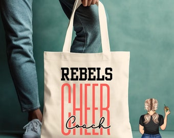 Personalized Cheer Coach Canvas tote 229