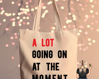 A lot Going On Canvas tote