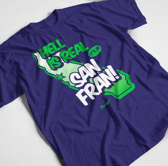 Seattle Seahawks Football Shirt Seattle Seahawks Football Fan Game Day Gift Hell is Real Sea Seattle Seahawks Men s Blue Shirt Etsy Canada
