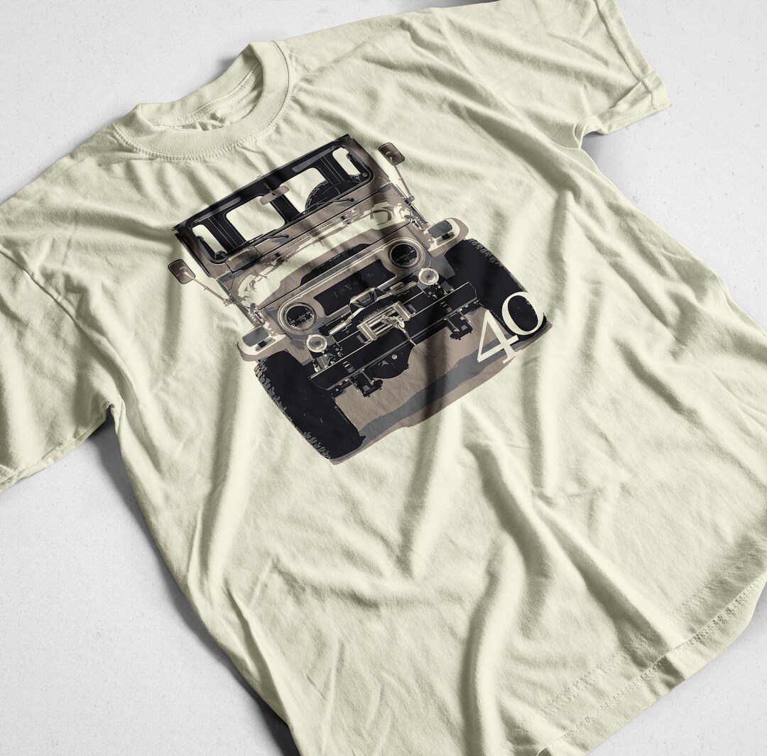 JG Infinite Retro Land Cruiser FJ40 3/4 Sleeve Raglan Baseball Tee - Made In USA, Soft Poly-Cotton Blend
