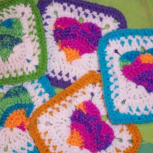 Fox&#39;s Heart of a Hippie 7 x 7 Crochet Pattern