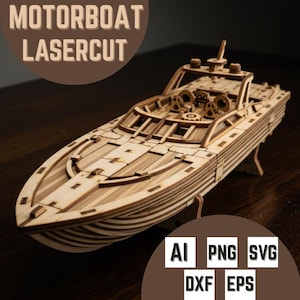 Motorboat Wall Art: Nautical Print, Boat SVG PNG JPG (Digital Download)