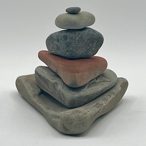 Heart Beach Stone Cairn
