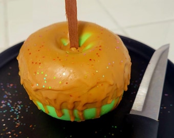 Bougie caramel et pomme d'amour