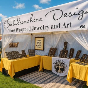 Personalized Sign for Hanging on Pop Up Tents, Market Displays, Custom Retail Marketing