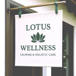Personalized Sign for Hanging on Pop Up Tents, Market Displays, Custom Retail Marketing