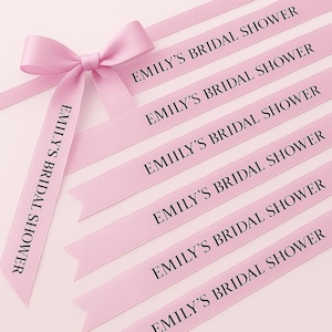 Personalised Ribbon Ties for Glasses or Name Place Settings