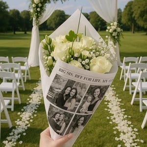 Bridesmaid Proposal Newspaper Flower Bouquet, Printable Newspaper Bridesmaid Gifts, Maid of Honor Proposal Card, Will You Be My.., 165