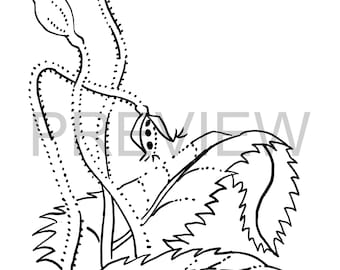 Página para colorear de flores dibujadas a mano - Sable Silencieux