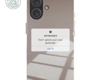 Potential Reminder Eco Friendly Phone Case: Biodegradable iPhone & Galaxy Cover