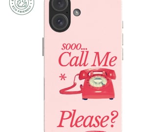 Call Me Please Eco Friendly Phone Case: Biodegradable iPhone & Samsung Galaxy Cover
