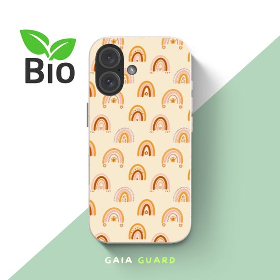 Plastic Free Boho Rainbow Biodegradable Eco-friendly Phone Case