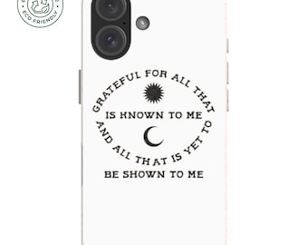 Grateful Eco Friendly Phone Case: Biodegradable iPhone & Galaxy Cover