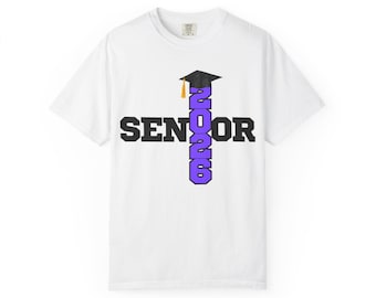 Senior 2026 Graduation T-Shirt | Garment-Dyed Unisex Tee