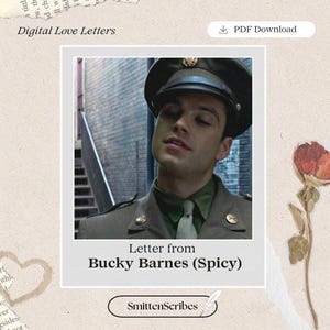 Carta de amor romántica de Bucky Barnes (Picante)
