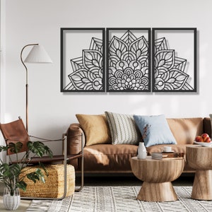 Mandala Metal Wall Art, Mandala Metal Wall Decor, Mandala Metal Wall Hanging Sign Decor, Mandala Living Room Art,Mandala Metal Wall Art Sign